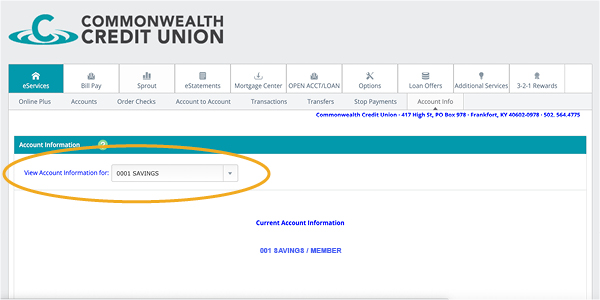 Find Your Member Number Commonwealth Credit Union